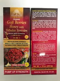 Organic Goji Berries Honey w/Tribulus Terrestirs